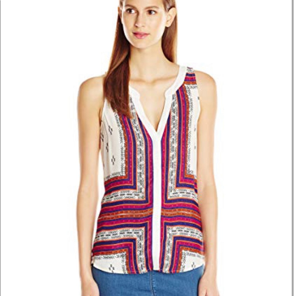 Sanctuary Multicolor Sleeveless Blouse